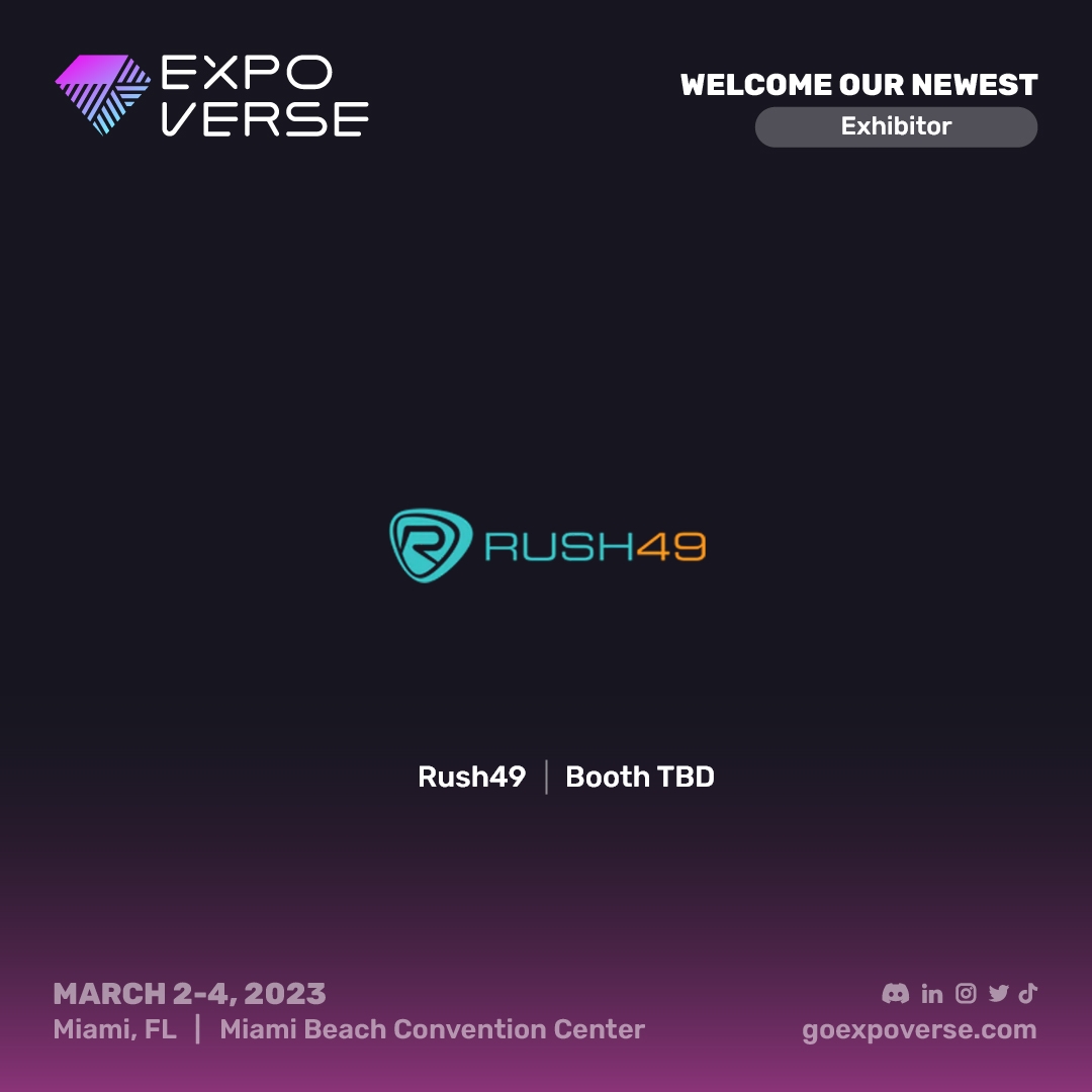 🚨Welcome back <a href="/rush49official/">Rush49</a> ! You met them in Los Angeles, now they’re back again for Miami!
Connect with a bold community of Web3 entrepreneurs, executives and investors this Spring at Expoverse!
#entrepreneur #blockchain #web3 #events #miami