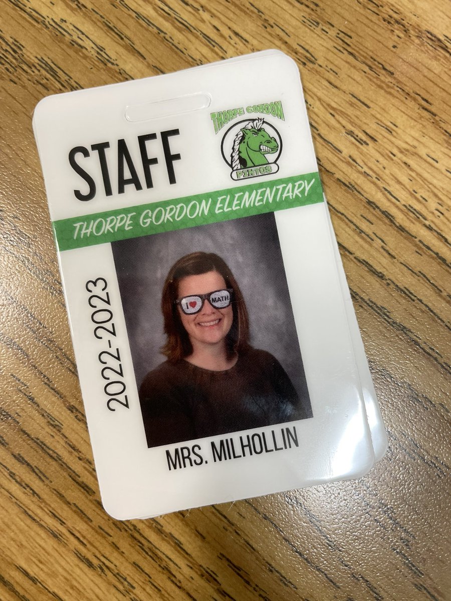 emilhollin's tweet photo. New ID! #NCTMLA22 #Ilovemath #makemathfun #mathinterventionist #thorpegordon #JCMathChampions https://t.co/5WlrrY6UAM