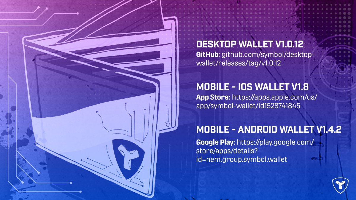 thesymbolchain's tweet photo. The latest version of the #Symbol reference wallet is now available on all platforms. https://t.co/8HqNwJUCxI