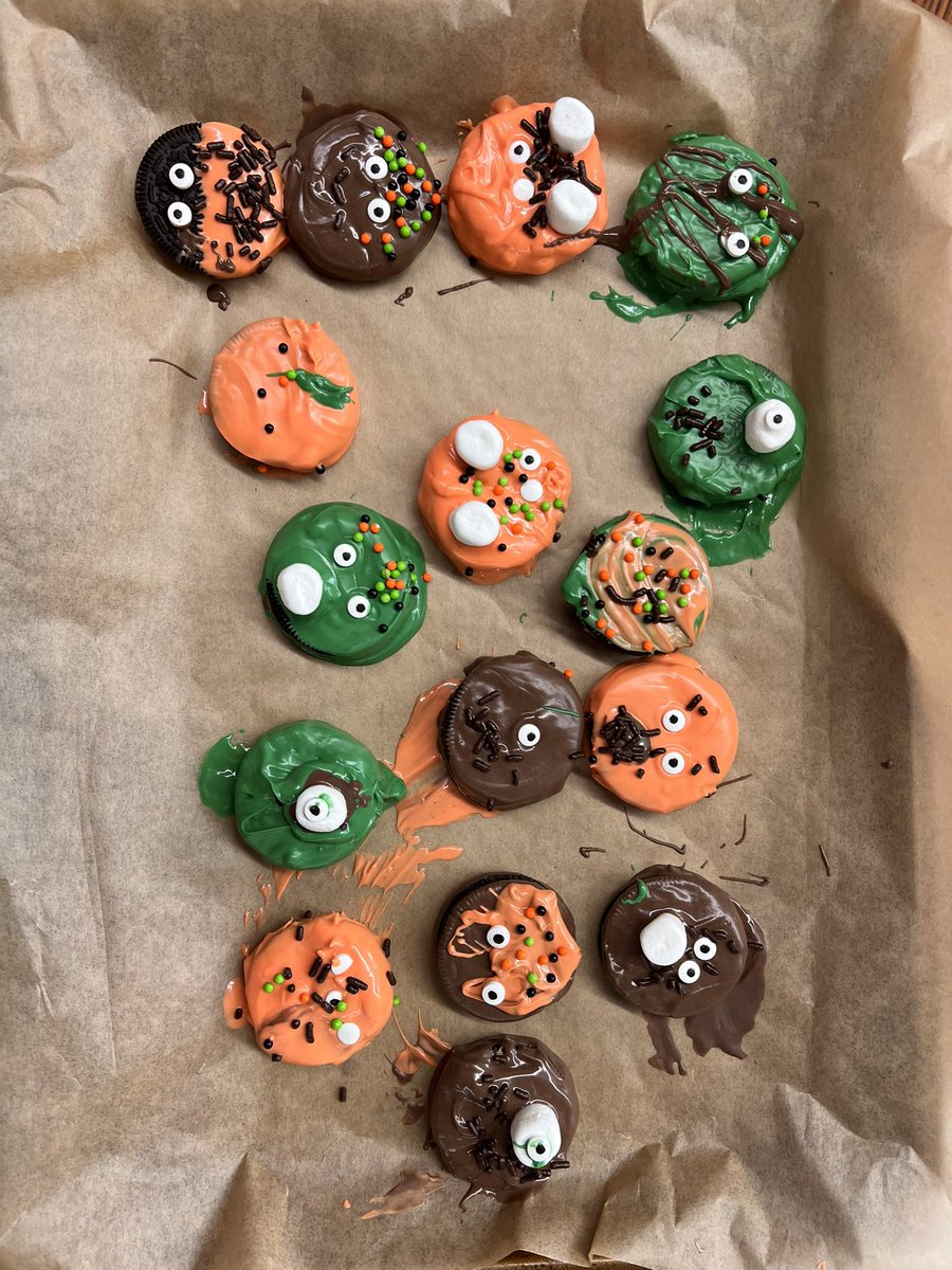 Culinary Arts Club made Mummy Hotdogs and Monster Cookies! 👻🎃<a href="/BulldogLife_WHS/">Bulldog Life - WHS</a> <a href="/GoWHS_Flanigan/">Sara L. Flanigan - CAA</a>