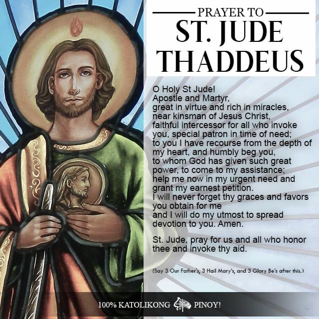 Happy Feast Day, Saint Jude Thaddeus! 💖