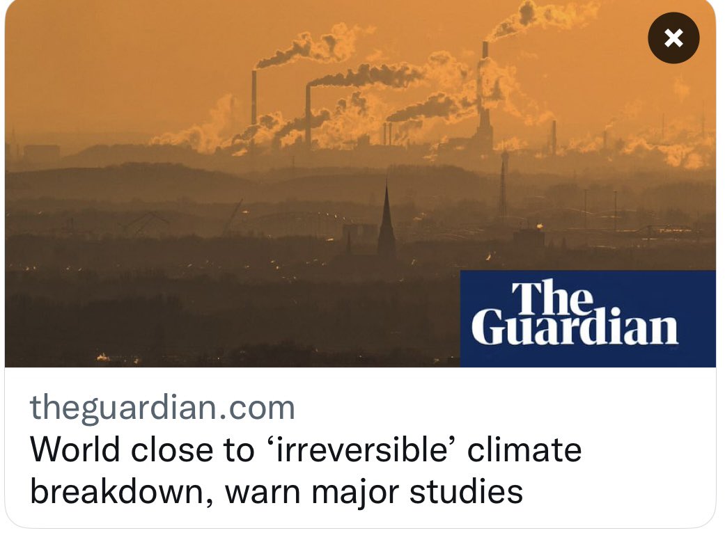 Matthew Todd 🌏🔥 (@mrmatthewtodd) on Twitter photo For the love of God, please wake up, people. Read this. It’s not a joke. Send it to everyone you know. #ClimateEmergency Fight the oil industry lies: youtu.be/YhDacrl1aSA theguardian.com/environment/20… For the love of God, please wake up, people. Read this. It’s not a joke. Send it to everyone you know. #ClimateEmergency Fight the oil industry lies: youtu.be/YhDacrl1aSA theguardian.com/environment/20…