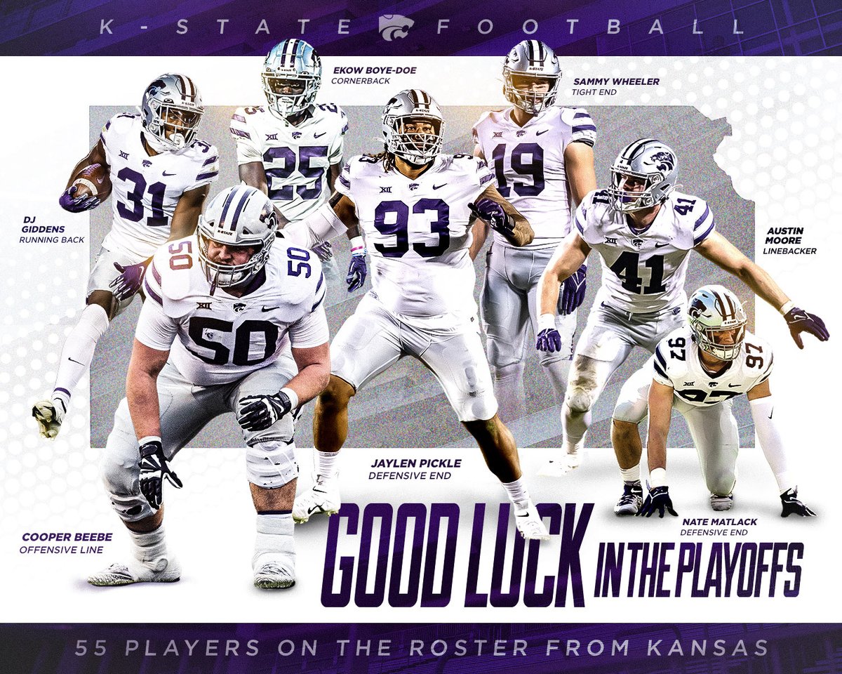 Excited to watch KS high school Playoffs! Proud to call this state Home! 

Good luck Future Cats!  #GoCats #EMAW