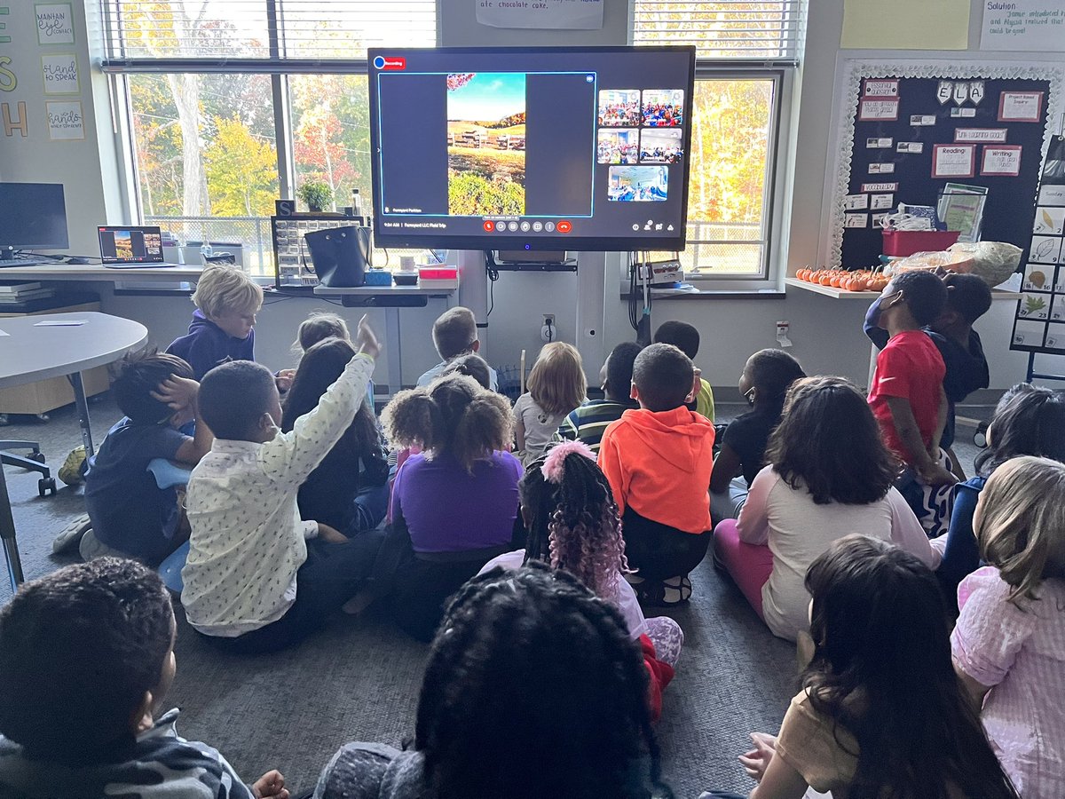 Loved joining 2nd grade for part of their virtual farm field trip! They are already building knowledge for their unit 2 of #bcpsmyview by learning about cycles and how animals adapt. They even got to dissect a pumpkin and learn about its life cycle! <a href="/BCPS_ELA/">BCPS ELA</a> <a href="/RossvilleElem/">RossvilleElementary</a>
