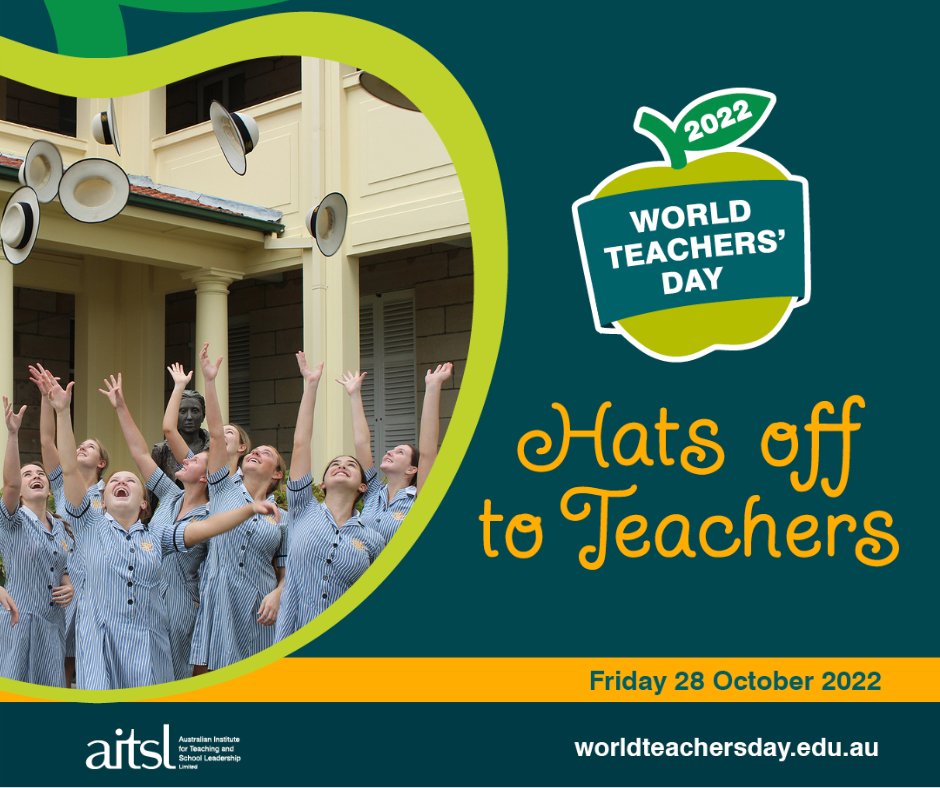 Our Loreto schools' teachers have shown remarkable resilience and leadership over the past few years. So let's show them some love in celebrating World Teachers' Day here in Australia today! #WTD2022