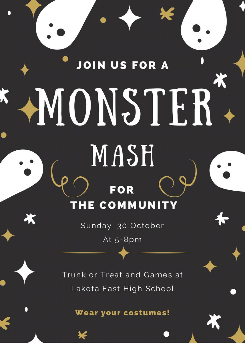 Lakota_EastNHS's tweet image. This Sunday wear your costumes and join us for the Lakota East NHS Monster Mash! See everyone there! 🍁🎃👻