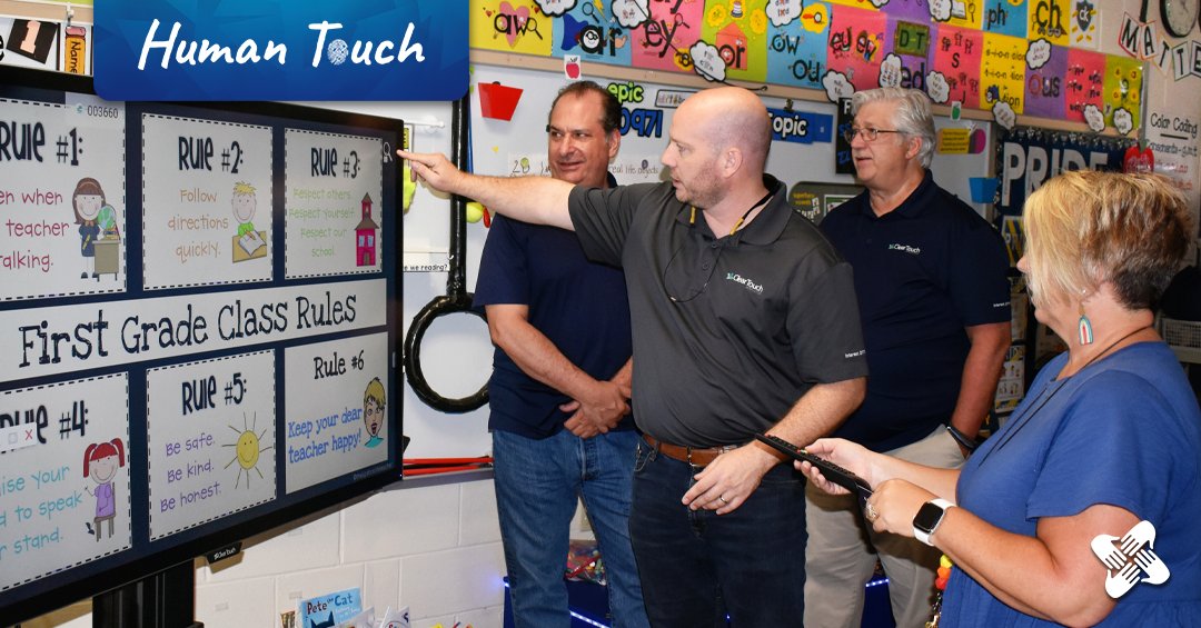 GetClearTouch's tweet image. #TestimonialThursday is here!🎉
We love site visits with our customers! Clear Touch recently visited with school leadership and teachers at @middletownasd to help optimize their classrooms. 
What&apos;s your favorite way to #InteractDifferently?
-
#GetClearTouch #educationmatters