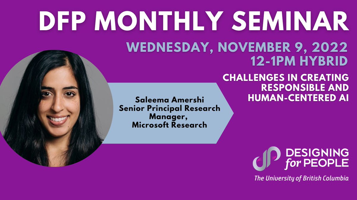 Designing for People (@dfp_ubc) on Twitter photo RSVP to our November 9th seminar with <a href="/SaleemaAmershi/">Saleema Amershi</a>:
ubc.ca1.qualtrics.com/jfe/form/SV_3K…
#ubc #dfp RSVP to our November 9th seminar with <a href="/SaleemaAmershi/">Saleema Amershi</a>:
ubc.ca1.qualtrics.com/jfe/form/SV_3K…
#ubc #dfp