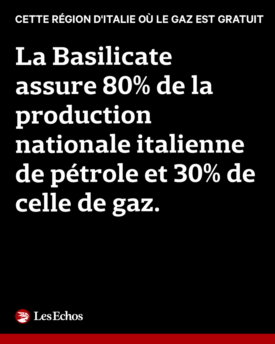 LesEchos's tweet photo. Les habitants de cette région ne paieront plus le gaz. En compensation des dommages environnementaux, les compagnies pétrolières vont offrir le gaz aux habitants de La Basilicate en Italie une région pauvre, mais riches en hydrocarbures.
ENQUÊTE 👇
https://t.co/em0koc5iIb https://t.co/qcJ3anrjR3