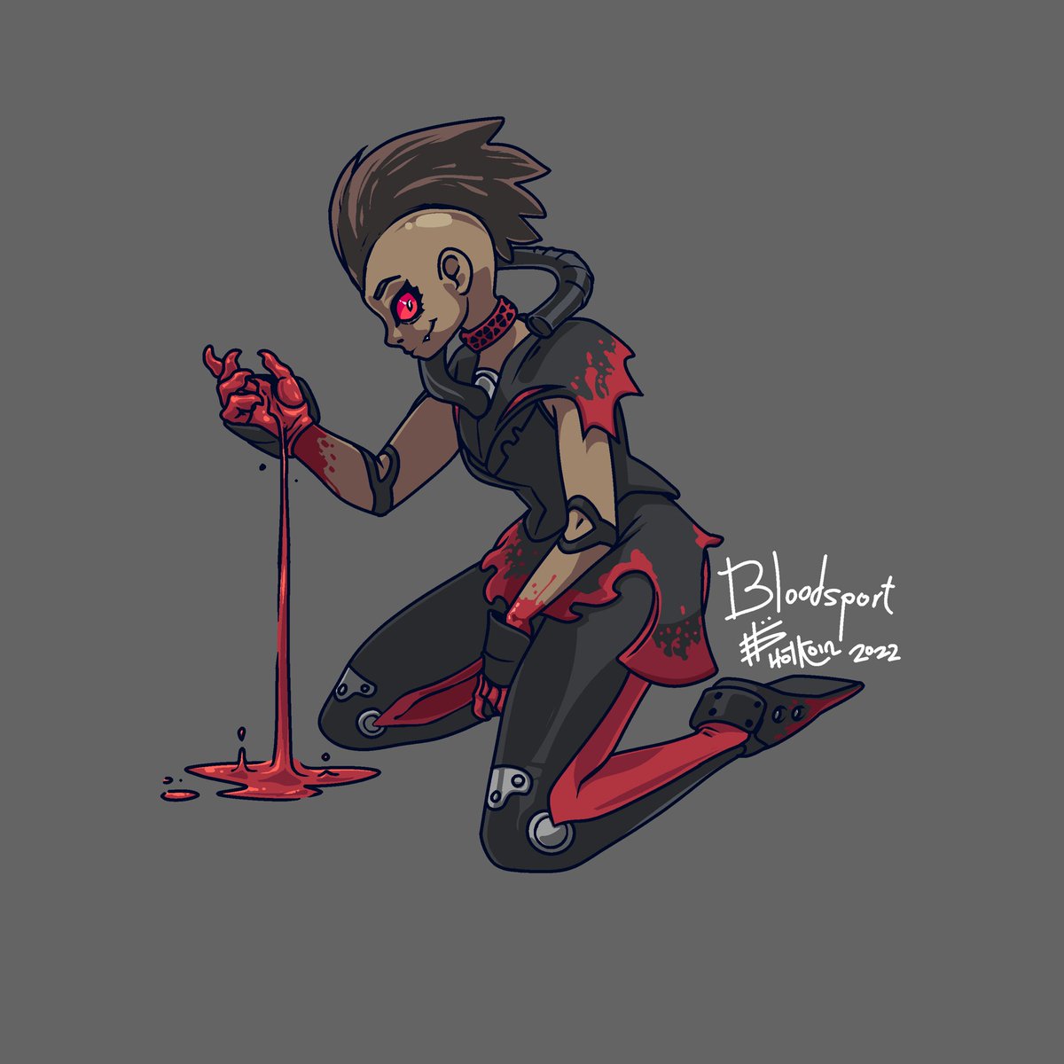 The legendary Hotkoin imagined Bloodsport as a person. Check out our flexlet shoes!
#bloodsport #battlebots #hotkoin