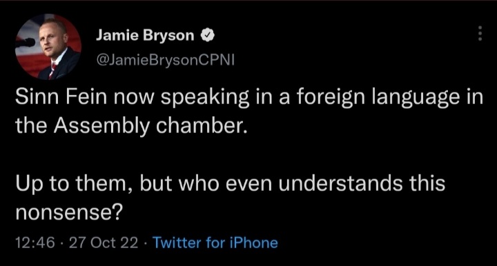 When Cleopatra was an infant, trying, falteringly, to utter her first words, the Irish language had been spoken where this person lives (and in every single other place in Ireland) for half a millennium.