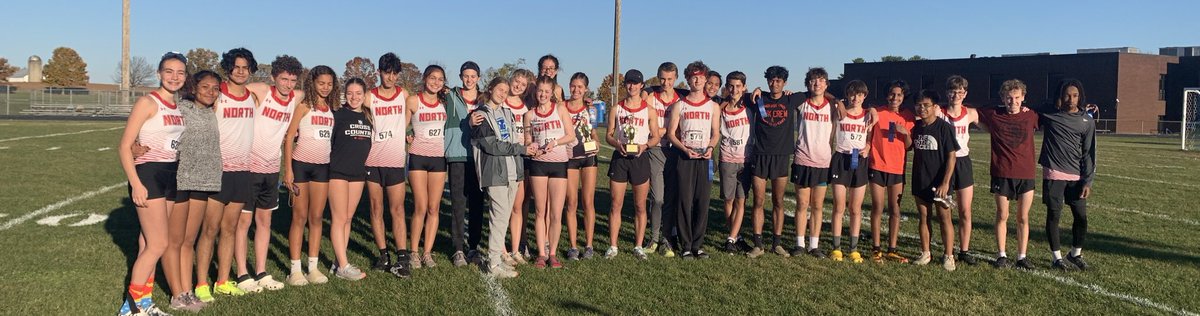 North Hagerstown XC sweeps the Washington County Championships at Clear Spring. Lauren Stine: 1st overall. Girls: 1st team. Jacob O’Neil: 1st overall. Boys: 1st team. Boys county meet record with 15 points (1-6). <a href="/HubsNHHS/">North Hagerstown High School</a>