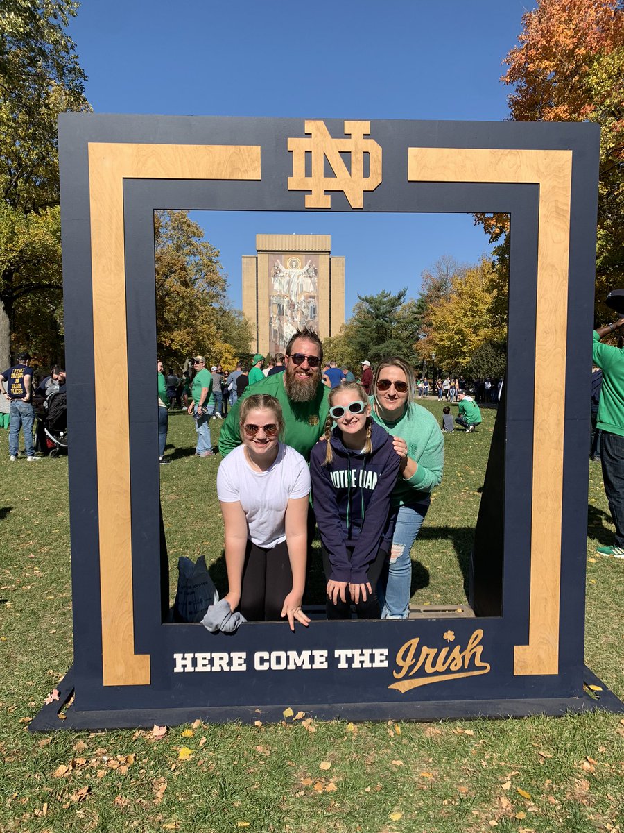 Huge thanks to <a href="/VetTix/">Vet Tix</a> &amp; <a href="/NDFootball/">Notre Dame Football</a> for giving us the opportunity to take our 2 oldest girls to their first game this past weekend! #goirish