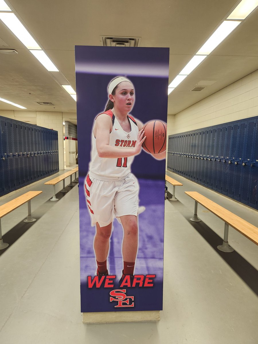Check out the new pics to the end of the lockers in the girls' athletic locker room! Some former SE 🏃‍♀️🏃‍♀️XC running all stars! <a href="/CC_Croft2022/">Caroline Croft</a> and Naomi Ruff! Gone but never forgotten! 
#sexc #missyouladies #alwayspartofthefamily #Caroline #Naomi #girlsxc #stormallstars