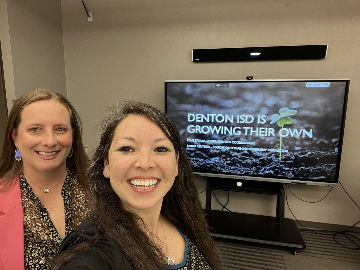 Today was a great day to share what Denton is doing with Growing our Own! <a href="/ATC_EdNTraining/">DISD Ed & Training</a> <a href="/LaGroneAcademy/">LaGrone Academy</a>