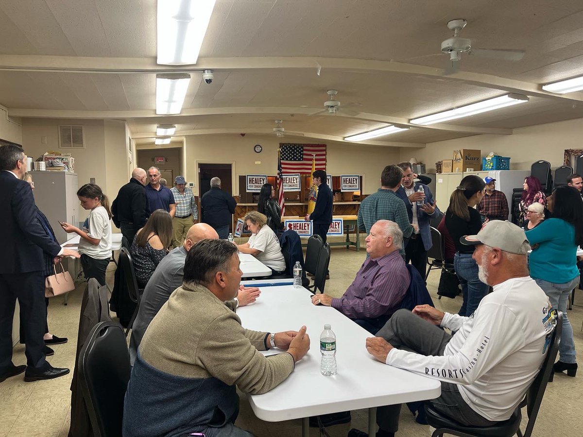 Our team held a Meet & Greet in Millstone tonight. Encouraged to see rooms full of new faces and high energy throughout the district. A special thank you to Asm. Scharfenberger, Asm. Sauickie, Asw. Flynn, Mayor Al Ferro for your support and friendship. @MonmouthGOP