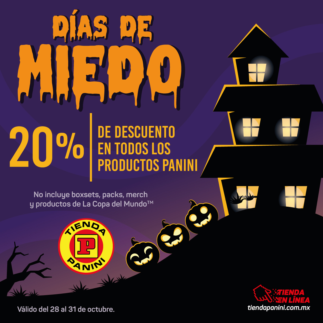 PaniniMangaMx's tweet photo. 👻¡Llegan las promociones de miedo!

20% de descuento en https://t.co/PZLqZnBSdv y tiendas físicas. https://t.co/Pp73JgnYm7