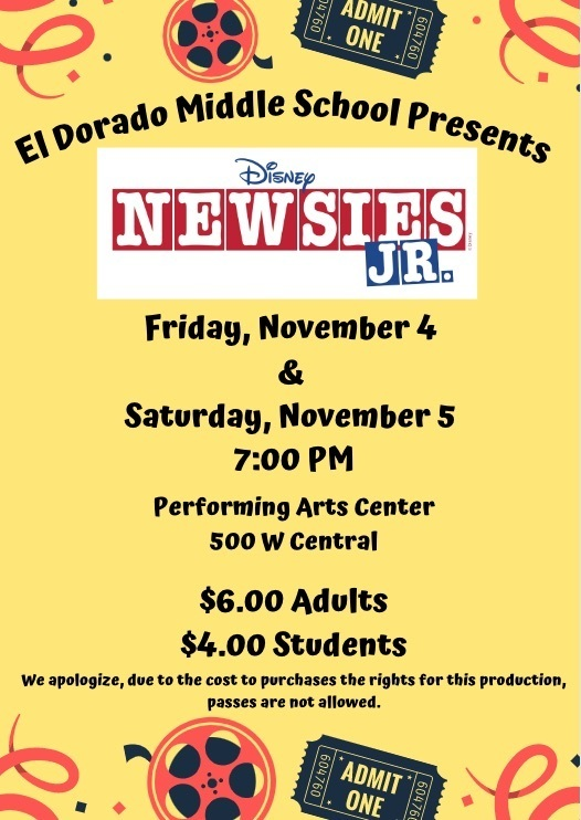 eldoradocats's tweet photo. Our students have been working hard to prepare for Newsies Jr. and are ready to showcase their talents. We hope to see you there next week! #EveryDayWithExcellence https://t.co/tyzc45C9hp