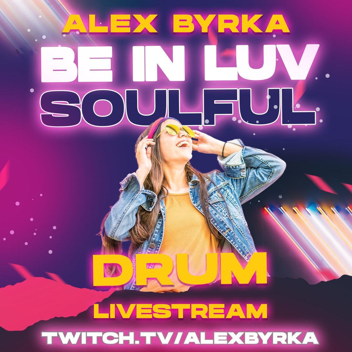 Back on TV with new ''Be In Luv'' since months..You will fly !! 😘😎 twitch.tv/alexbyrka #liquiddrum #drumandbass #vocaldrum #liquidfunk #beinluv #liquiddrumandbass #twitch LIVE NOW !