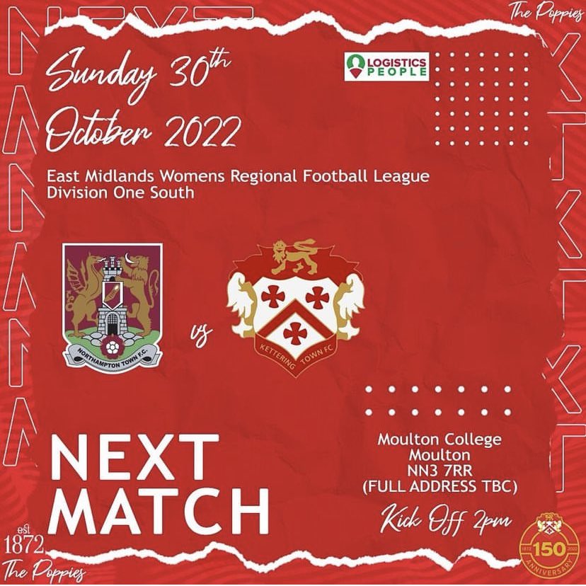 𝗡𝗘𝗫𝗧 𝗨𝗣 | A big game for us this weekend as we face <a href="/NTFCWomen/">Northampton Town Women</a> Development in the league who currently sit at the top. All to play for.

🏆 <a href="/emwrfl/">EMWRFLOfficial</a> 
🆚 <a href="/NTFCWomen/">Northampton Town Women</a> 
📍NN3 7SX
🕢 14:00 KO

#KTWFC