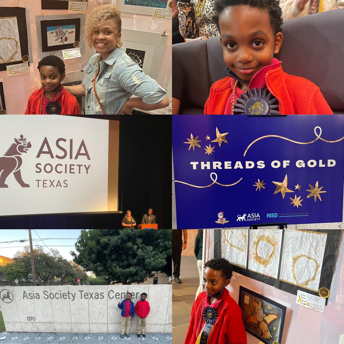 I told y’all <a href="/NATQHENDERSON/">Nat Q. Henderson Elementary</a> are doing great things. Check out one of our Hornet scholars shining ⭐️⭐️Asia Society Texas-Threads of Gold. Baby boy brought the 🥇 home. Congratulations!!!!