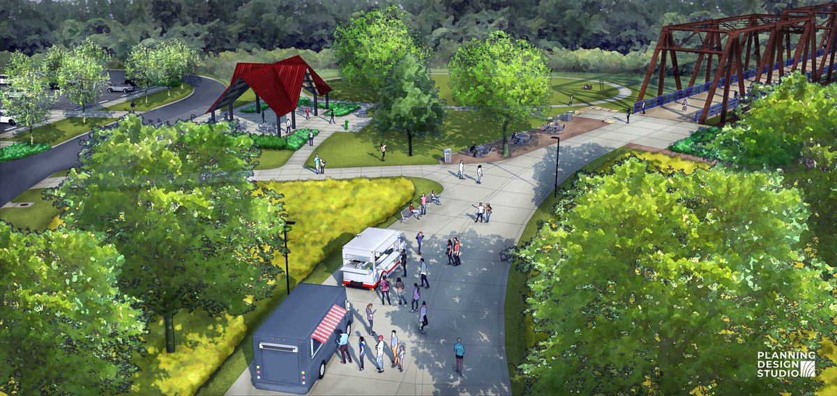 Improvements coming to MO side of Old Chain of Rocks Bridge in 2023! Join us Sat. 10/29 10-11:30am to celebrate future "Chain of Rocks Park" on Mississippi Greenway. Restored habitat,  event lawn, food truck area, security improvements &amp; more! ow.ly/vTi150LnwAF