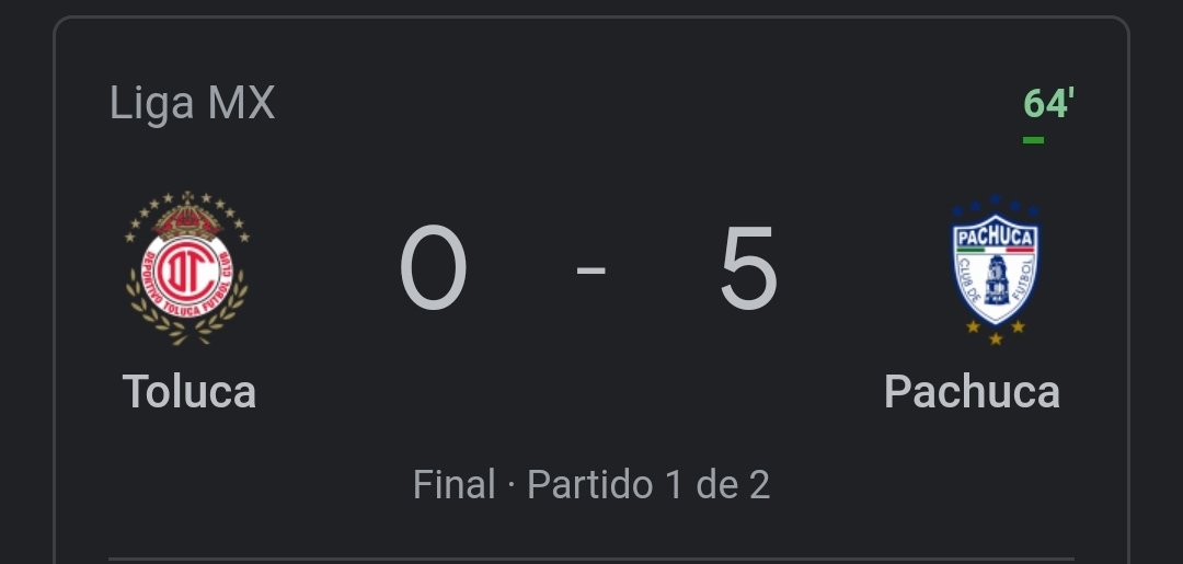 Jhernandezz15's tweet photo. La última vez que un equipo metió 5 goles en una final de ida de la Liga Mx fue en el lejano 2015 y la final de hoy aún no termina. 😳
#LigaBBVAMX https://t.co/yIWc5sCMIy
