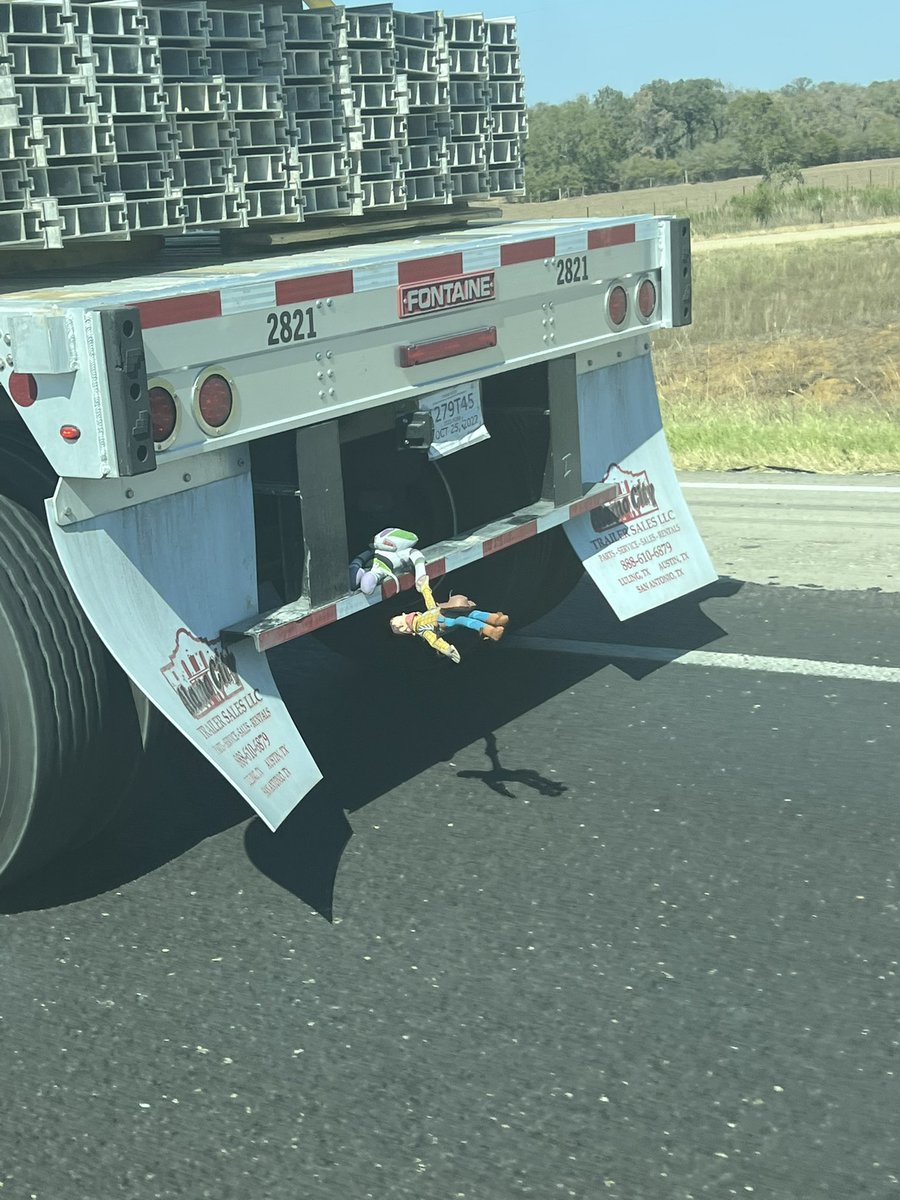 Passed by this truck on a TX highway recently and couldn’t help but smile and snap a picture. (Don’t worry - my husband was driving!). Some days we all just need a trusted pal to help us through the tough times. You’ve got a friend in me! #ToyStory