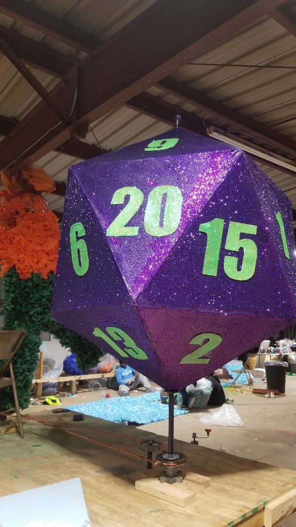 travislcar's tweet photo. @Wizards_DnD So proud of these HS Freshman.   I taught mist of them how to play in my 6th grade class.  Chose D&amp;D for their float theme on Homecoming.   They did extremely great job.  #ttrpg @CriticalRole @robbiedaymond @VoiceOfOBrien @samriegel https://t.co/UYWTN2xlCk