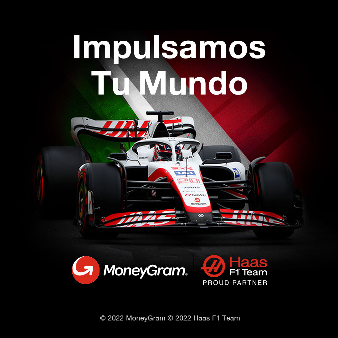 🇲🇽 Buena suerte a @HaasF1Team este fin de semana en la Ciudad de México. ¡Vamos! 🇬🇧 Good luck to the Haas F1 team this weekend in Mexico City. Let’s go! #MoneyGramDrivesYou #HaasF1