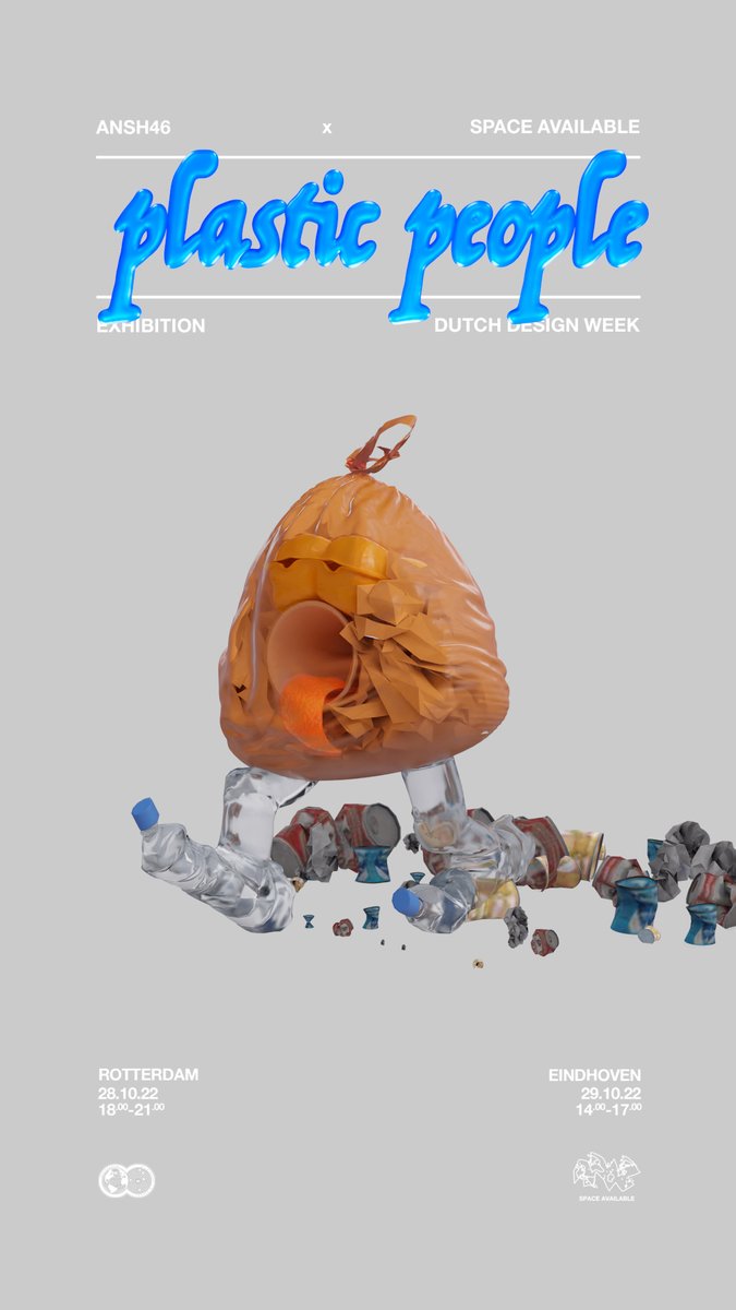 Plastic People #NFTs releasing today!! ♻️✨

FRIDAY Oct 28th, 
6PM CET / 12 Noon EST / 4PM UTC

Join our #discord for further details 👀
discord.gg/JhU7JG2h 

#spaceavailable #plasticpeople #DDW22 #ddw2022 #SOL #magiceden