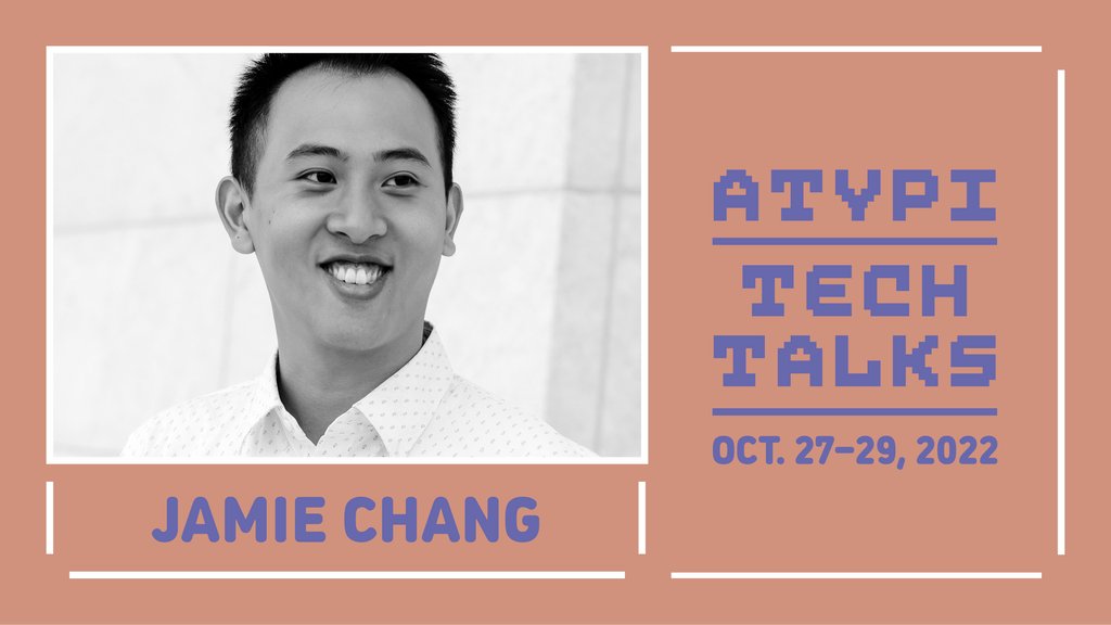 ATypI's tweet image. Jamie Chang founded @ManicType upon a fascination for letters and the spirits they can embody. At #ATypITechTalks 2022, he will discuss his Twinline script, a design that explores the boundaries of legibility and the forms that variable fonts can take. events.bizzabo.com/389534/