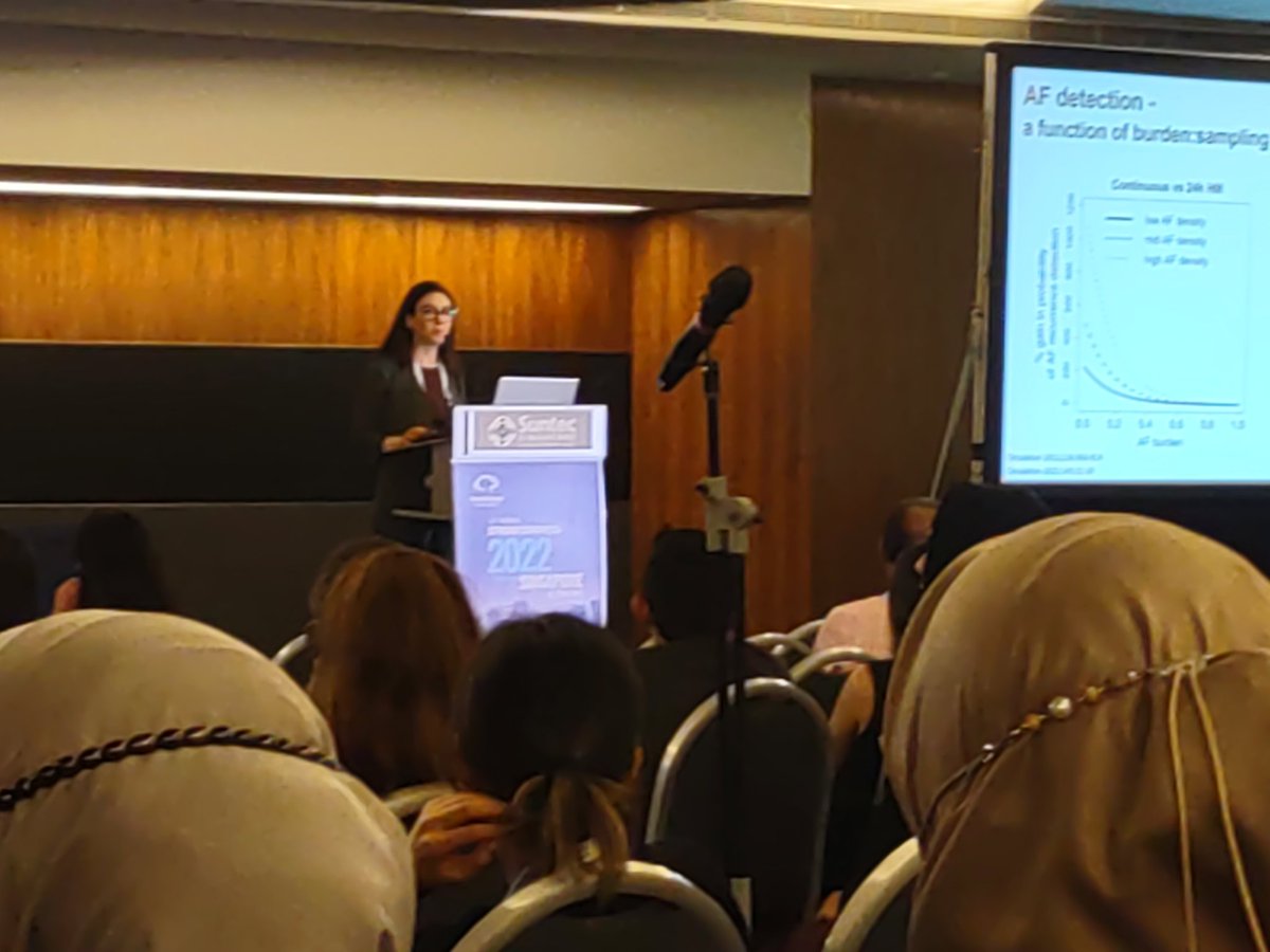 Thalia Field from VGH Stroke Program fighting the good fight on AFIB at the WSC in Singapore.