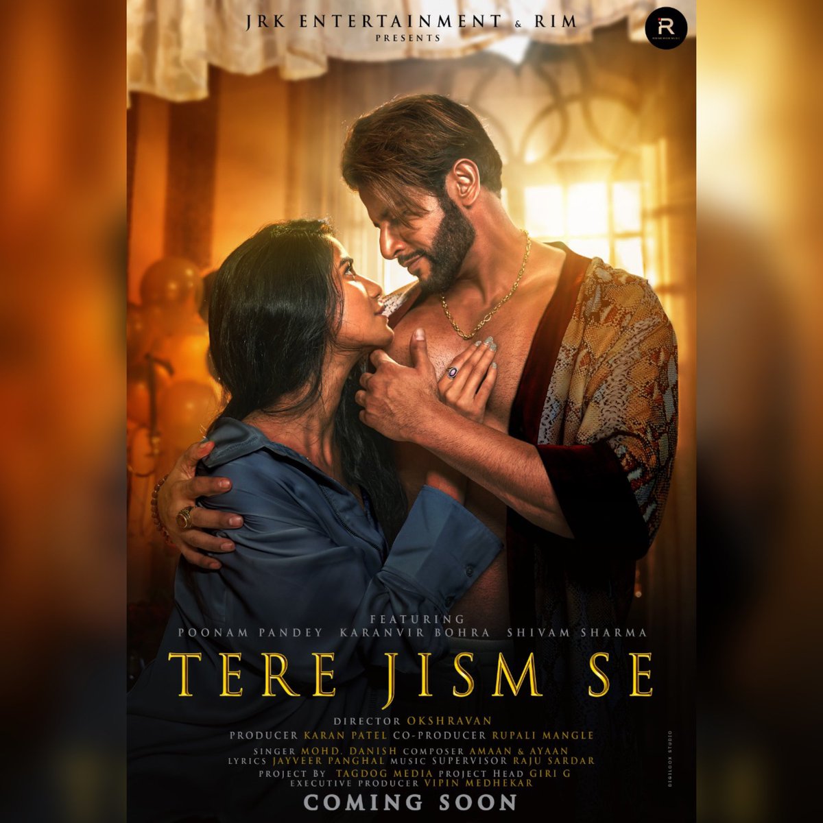 Tere Jism Se … Poster of #PoonamPandey upcoming music video ❤️ @KVBohra @shivamsharmaop