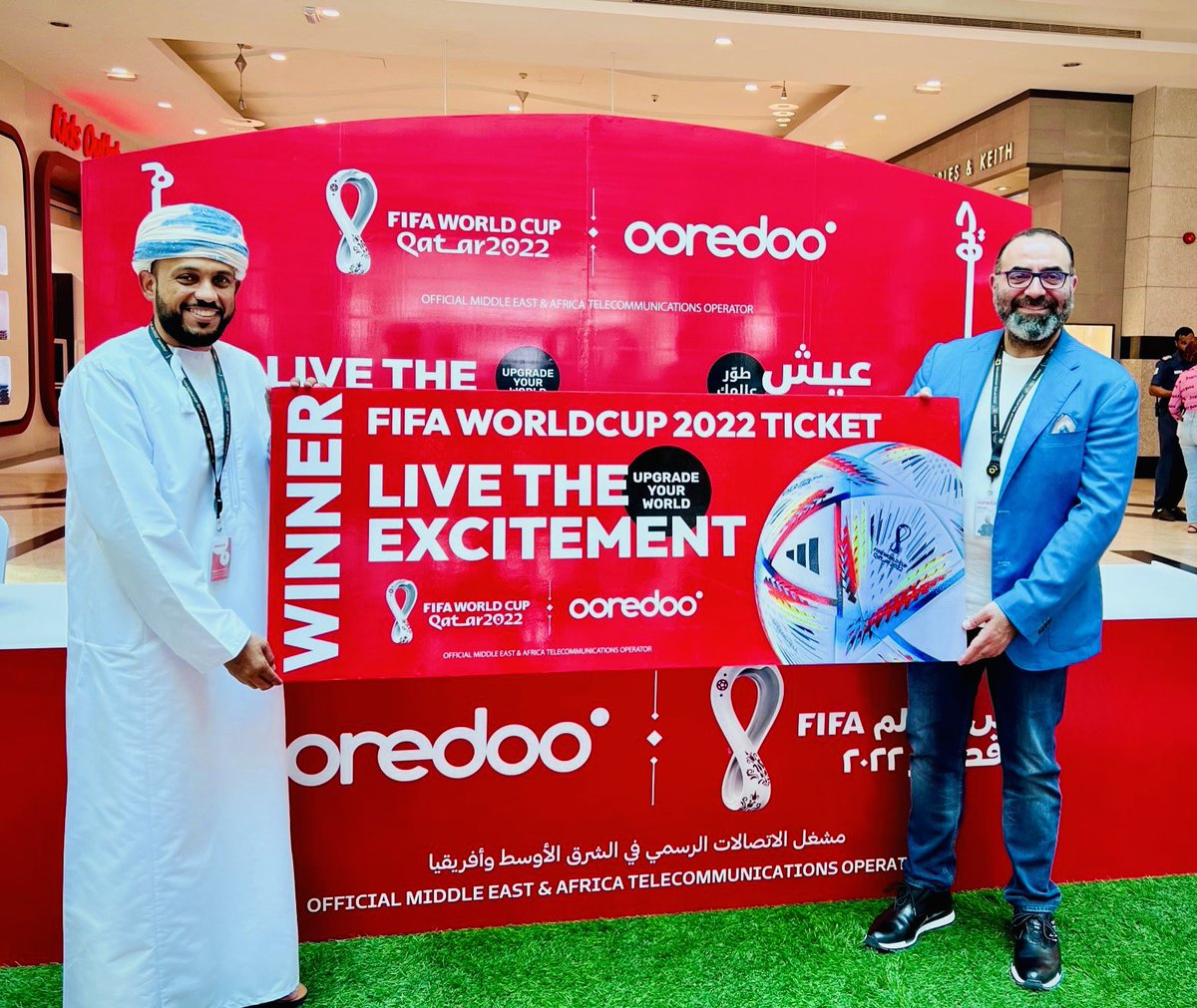 a_diwan75's tweet photo. Proud to Announce the Launch of 11 Products,Services and promotions to all Oman customer’s under FIFA World Cup  2022 Our Fan zones across the Regions ready to host and entertain our Fans “Live The Excitement” is the World Cup Momentum #ooredoo #worldcup2022 #UpgradeYourWorld https://t.co/UtdYekPPCU