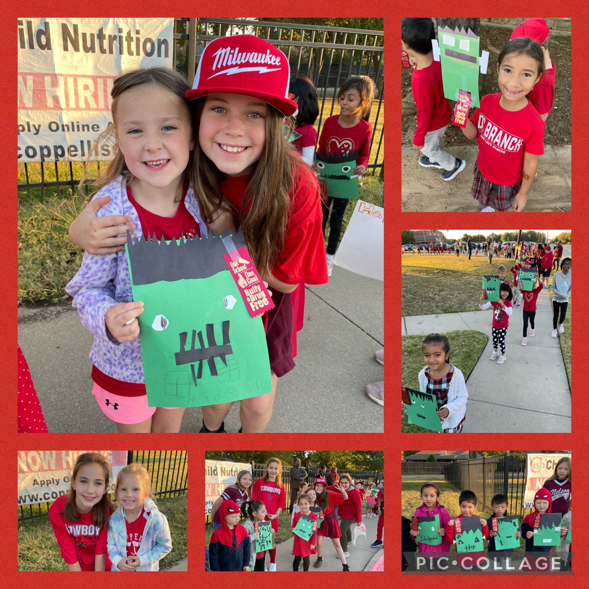 ChristyYowell's tweet photo. FRANK-ly, kindergarten thinks drugs are scary! Red ribbon parades are better when big sisters are there to walk with you! #Wilsonway https://t.co/V6vdzNiops