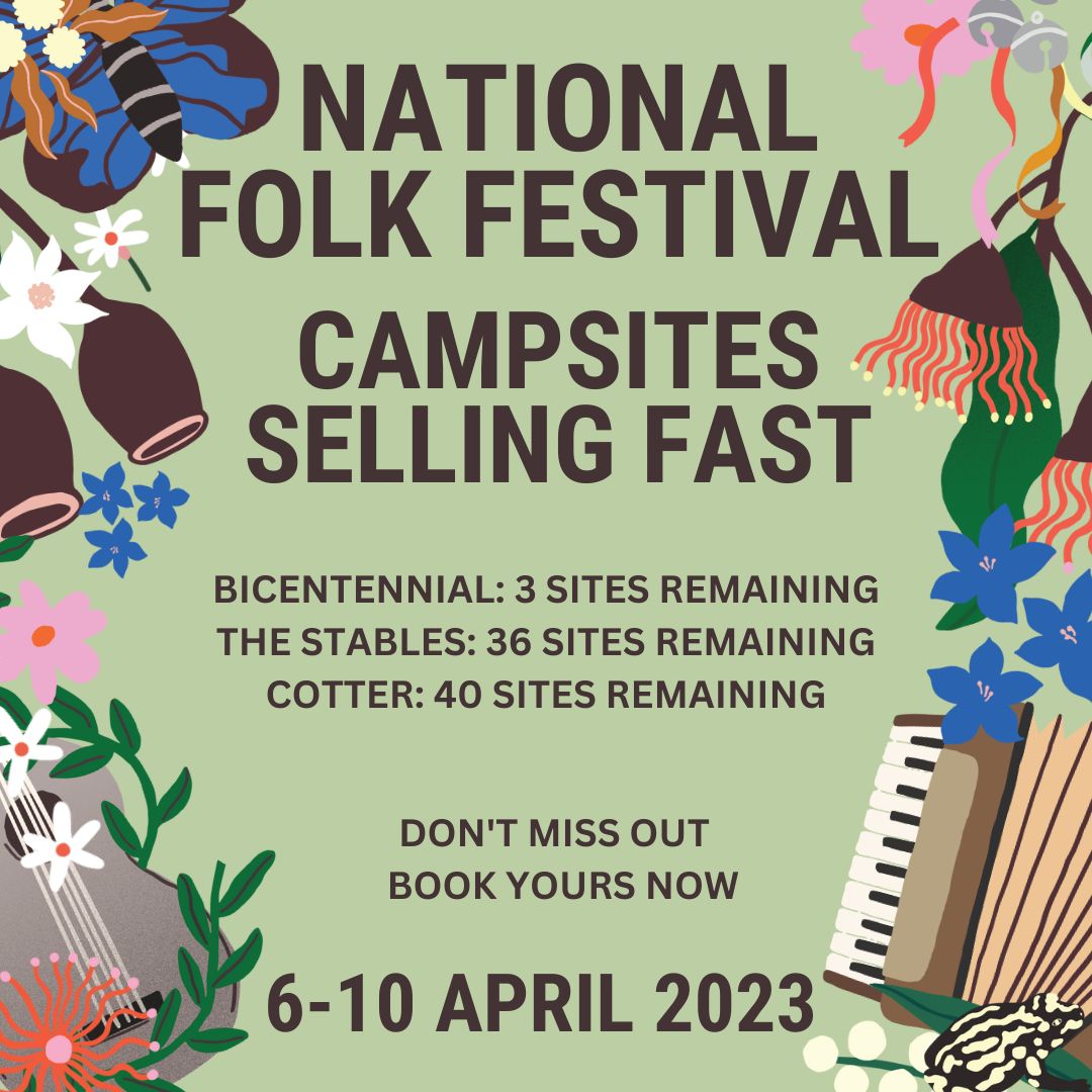 Campsites are selling fast! Use the link below to book yours now: nff.iwannaticket.com.au/event/national…