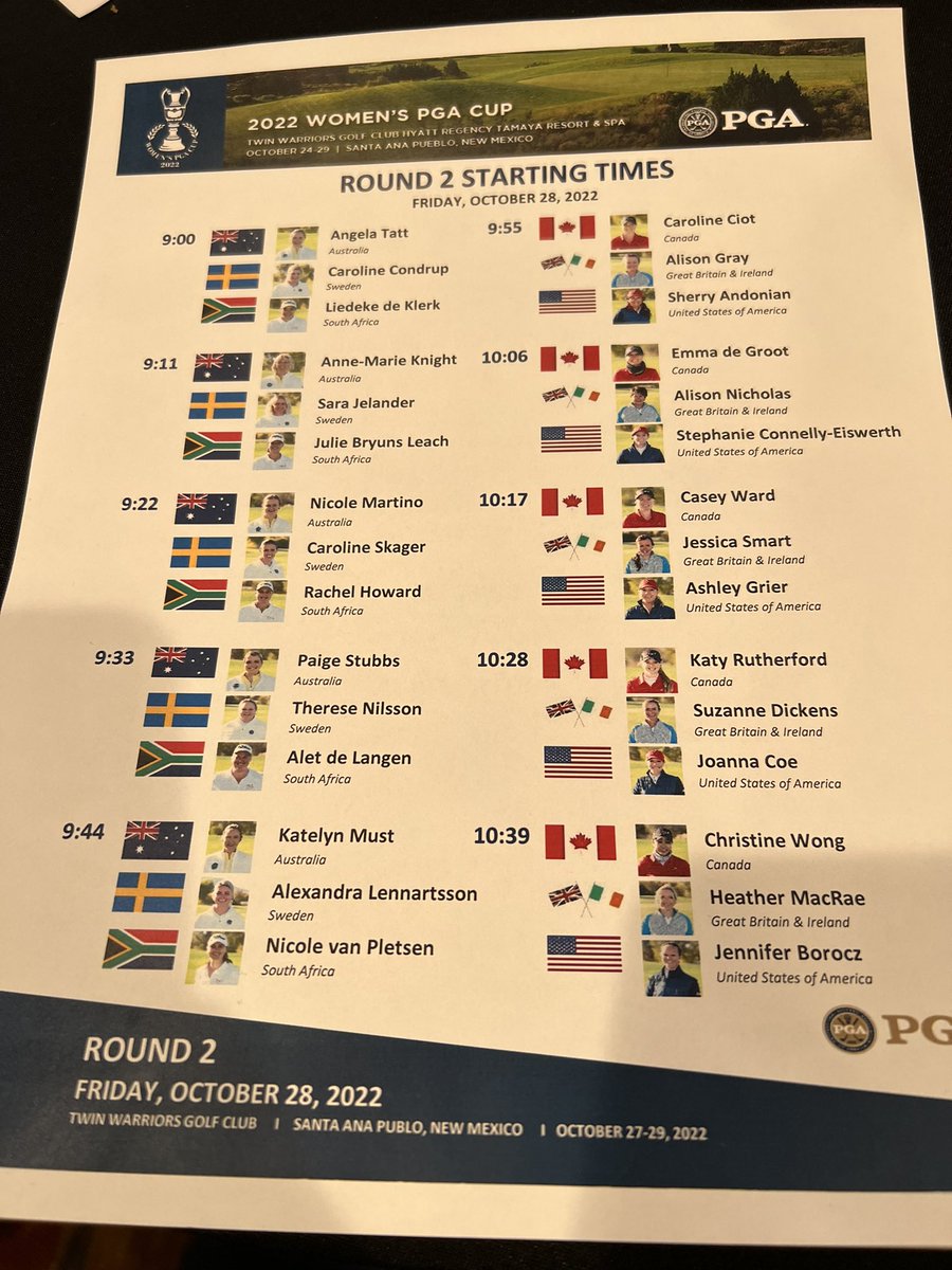 Sarah Bennett PGA tweet media