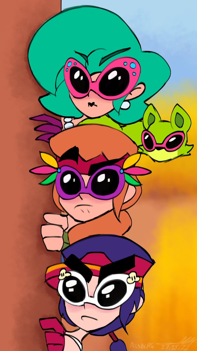 Brawlywood trio dynamic be like: #BrawlStars #BrawlStarsArt #brawlstarsfanart #BrawlStarsBuster #BrawlStarsFang #BrawlArt