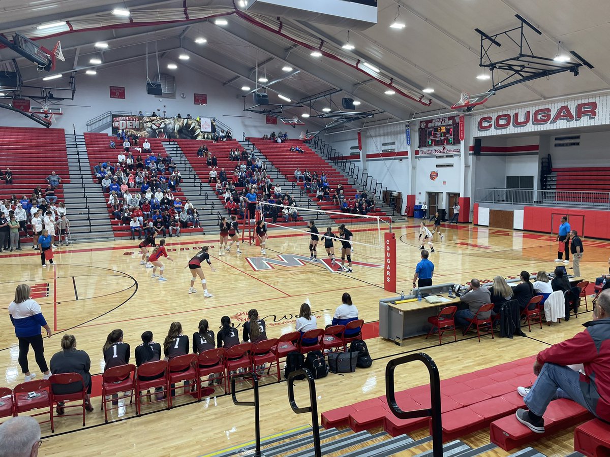 NWC matchup in the D IV District Final. Crestview took 1st game 25-22 <a href="/nwcsports/">NWC</a> <a href="/CVKnightsSports/">Crestview Knights ⚔️</a> <a href="/LeipsicA/">Leipsic Athletics</a>