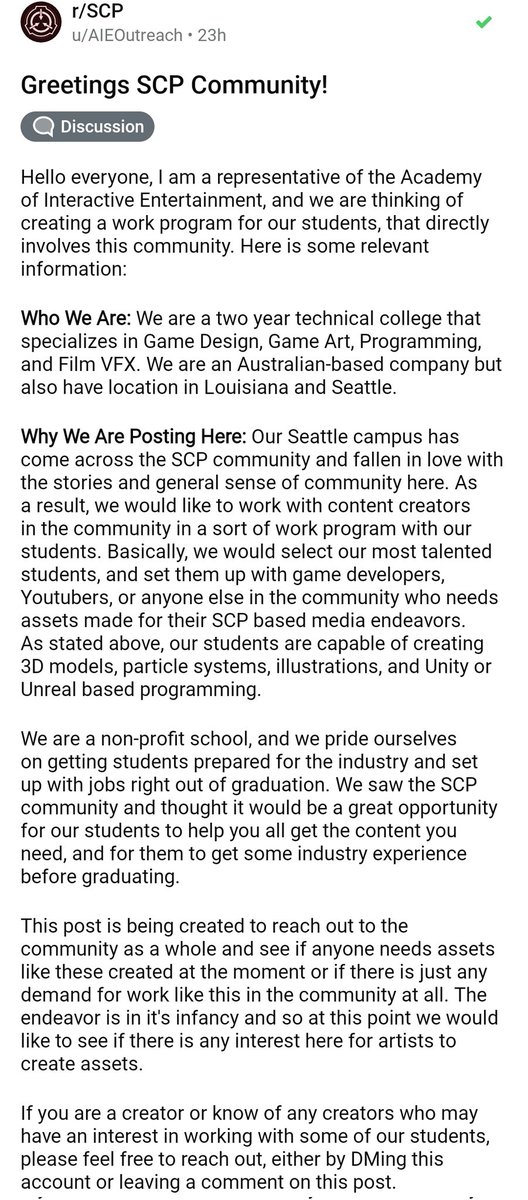 Weirdosorus's tweet photo. I think this is worth sharing around, a lot of SCP people might be interested 
https://t.co/AxoL8Rk8Ow https://t.co/Jbw5KFnNtw