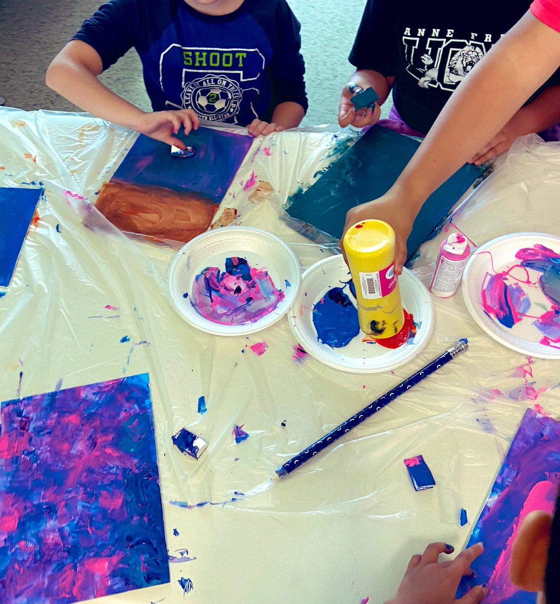 AnetaFishman's tweet photo. We’ve had such incredible student participation and as such the calligraphy will be done in groups next week! @afpsyr can’t wait to share the final works with everyone! #IHM #yrdsb @yrdsbinclusion https://t.co/d6SbGRgjGy