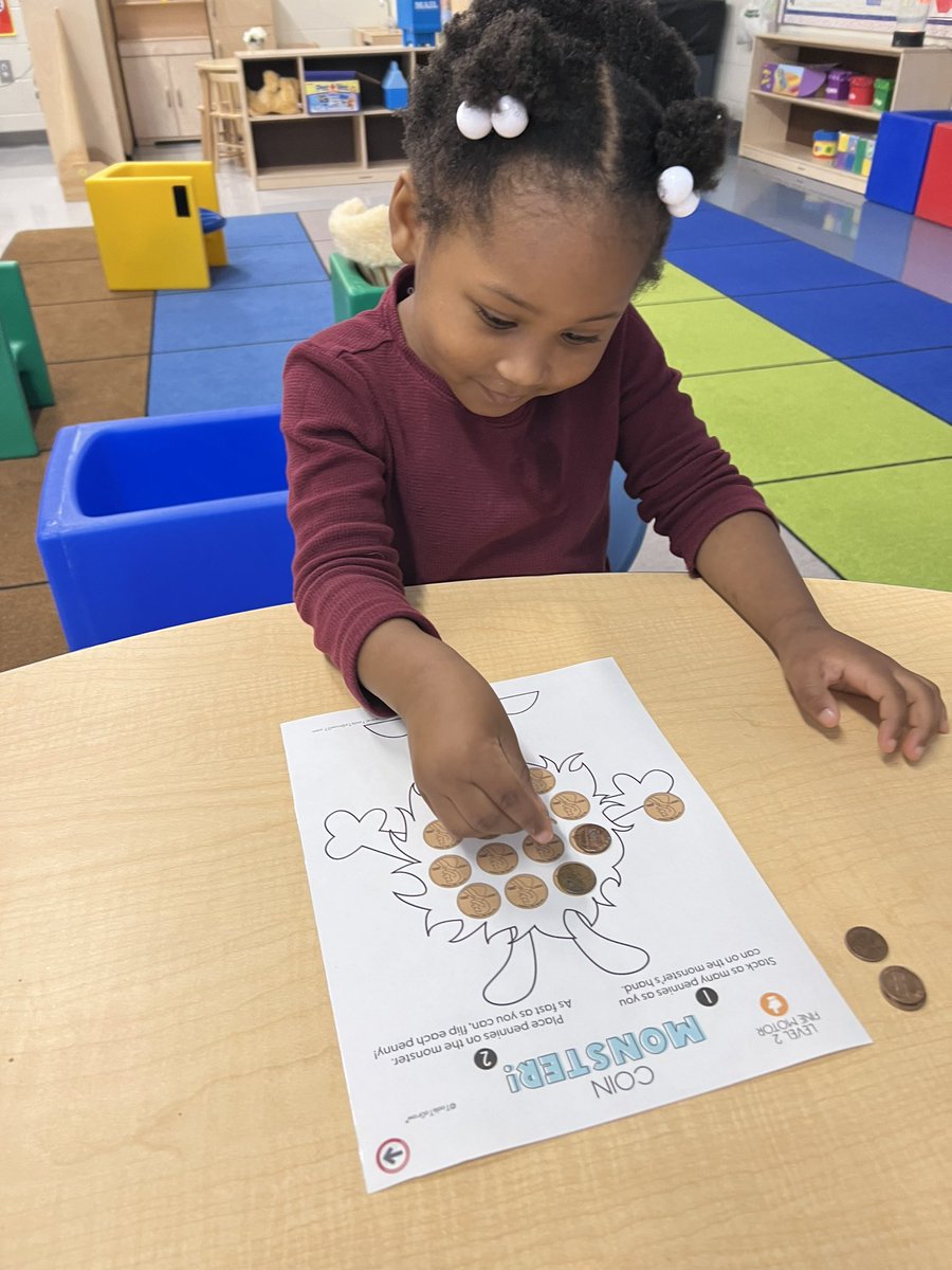 AlexaGMoreland's tweet photo. Monster math! 👹 #finemotorskills #3k @RiverbankElem @LexingtonTwo https://t.co/BdI7SLh2Y1