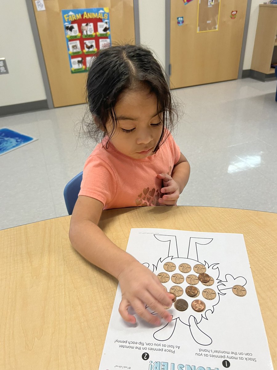 AlexaGMoreland's tweet photo. Monster math! 👹 #finemotorskills #3k @RiverbankElem @LexingtonTwo https://t.co/BdI7SLh2Y1