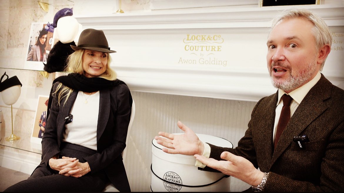 VivantBond's tweet photo. I spent half an hour chatting to the magical Maryam D’Abo, of The Living Daylights at Lock & Co Hatters #JamesBond #TheLivingDaylights #MaryamDAbo #KaraMilovy @MaryamDAbo #thebondvivant #007jamesbond #lockhatters #thebondvivant#JamesBond #007 #60YearsOfBond @007 @lockhatters https://t.co/HfPHvX7GB4