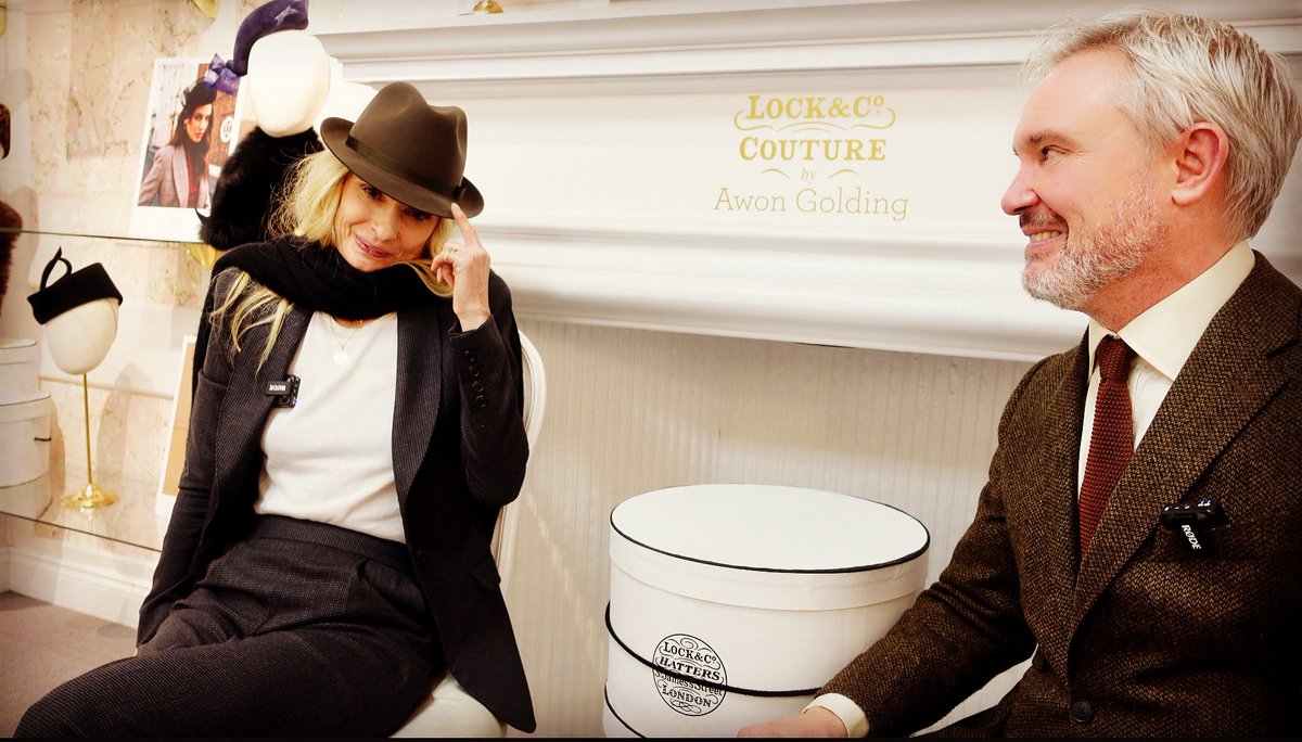 VivantBond's tweet photo. I spent half an hour chatting to the magical Maryam D’Abo, of The Living Daylights at Lock & Co Hatters #JamesBond #TheLivingDaylights #MaryamDAbo #KaraMilovy @MaryamDAbo #thebondvivant #007jamesbond #lockhatters #thebondvivant#JamesBond #007 #60YearsOfBond @007 @lockhatters https://t.co/HfPHvX7GB4