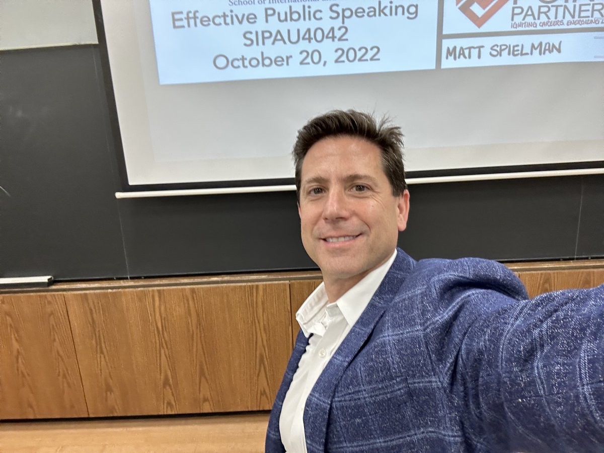 mspielman's tweet photo. What a blast, teaching Effective Public Speaking at my alma mater Columbia University.

#purposedriven #mission #lifegoals #careergoals
 #success #goals #leadership #awareness  #InflectioPointsBook #career https://t.co/CmInRqEHiO