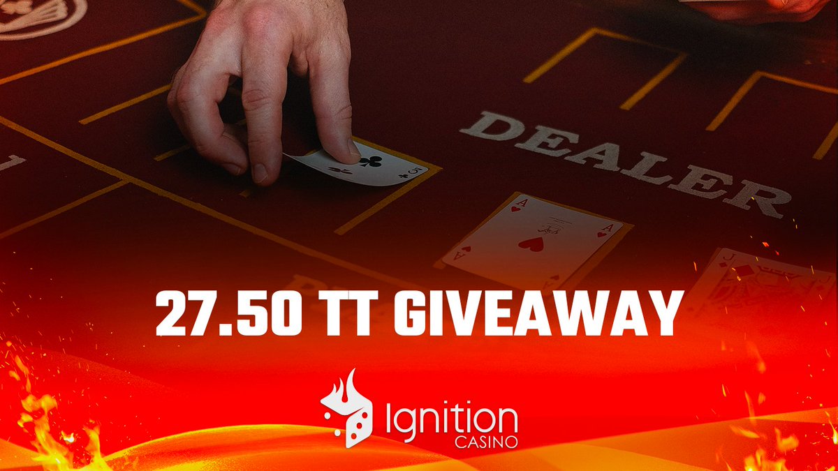 SURPRISE, SURPRISE!😉 
We’re giving away a 27.50 Ignition tournament ticket!

To enter: 
- follow us on twitter 
- like 
- retweet. 

This giveaway ends on Monday, October 31st at 11:59PM ET &amp; the winner will be announced on Tuesday, November 1st!

#ignitionpoker
