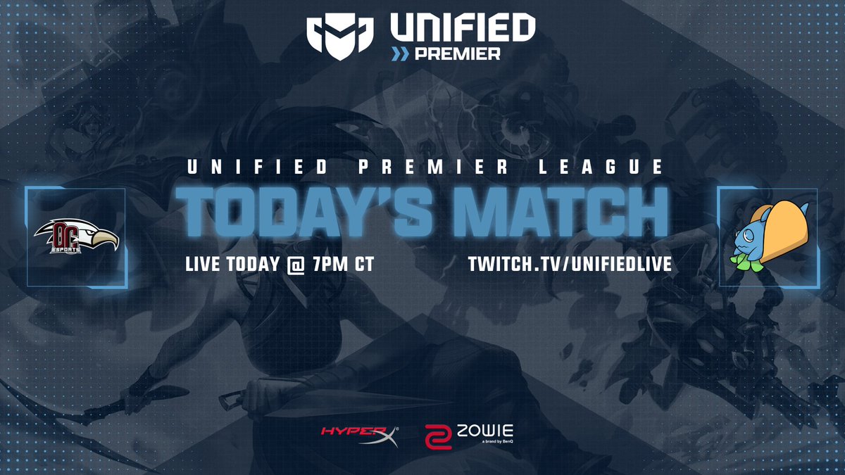 UnifiedPremier's tweet photo. Week 6 of UPL Valorant and it's coming down to the playoff wire here as both these teams look to improve their records!

💥 @OC_Esports_ vs @TeamFishTaco 
🎙 @StarCoinHero @TenrekYT 
🎥 @Sintamesis @soph_obs https://t.co/WPv17X7TWp
