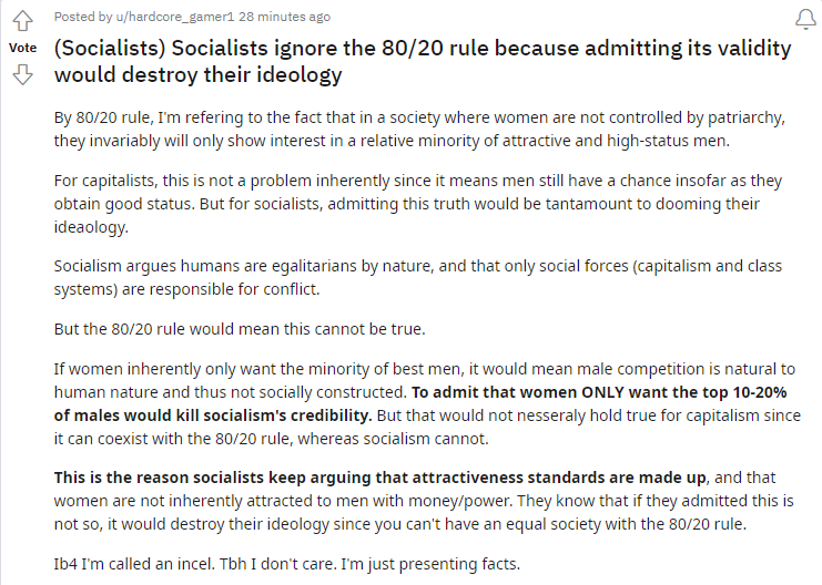 Tori_TLCR's tweet photo. But if we abolished capitalism, I couldn't get laid! https://t.co/ibhaL7AozI